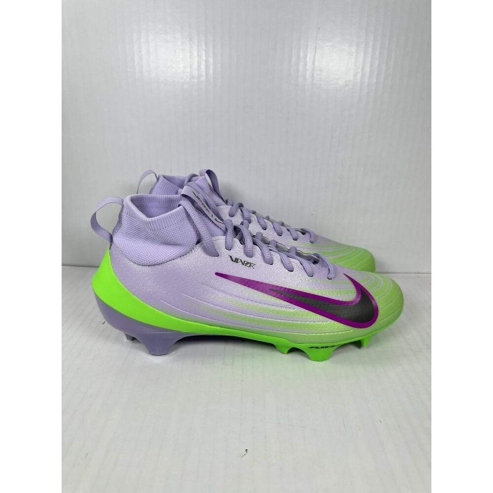 Size 8 Nike Zoom Air Vapor Pro 1 NRG Purple Green Football Cleats IB8250-500 NEW